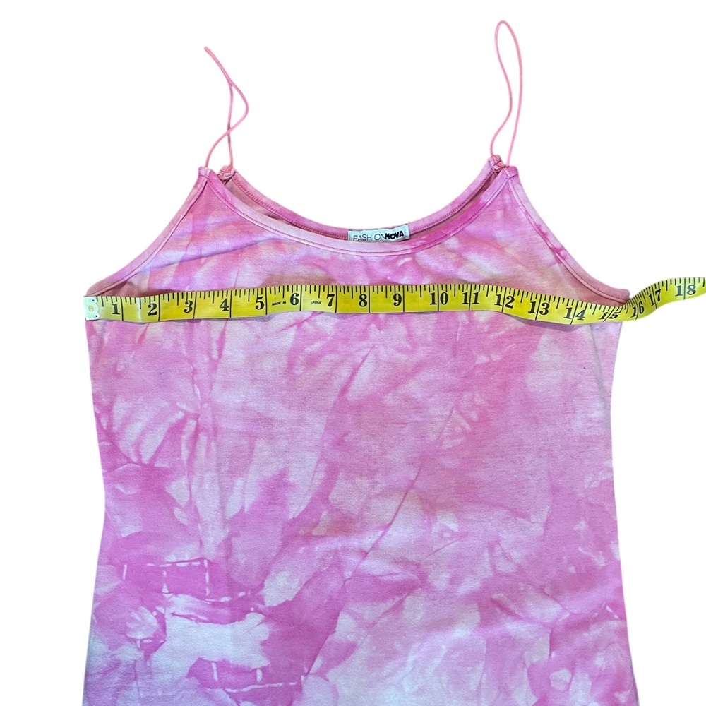 Pink and White tie died, Dreamy Watercolor Design, Large, New - Picture 6 of 7
